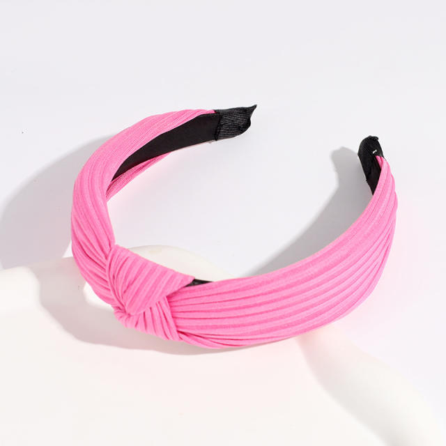 Plain color knotted headband