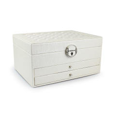 Waterproof PU leather large capacity jewelry box