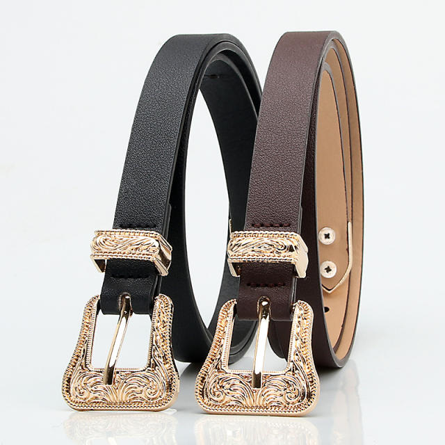 Vintage alloy metal buckle belt