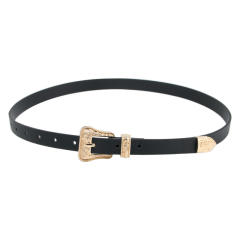 Vintage alloy metal buckle belt