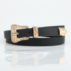 Vintage alloy metal buckle belt