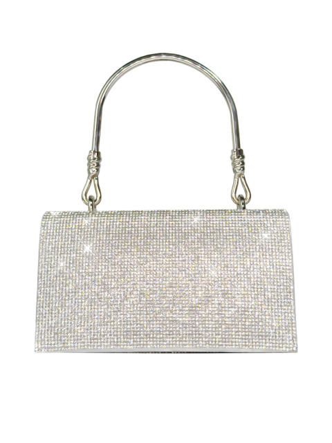 Elegant pave setting rhinestone evening bag