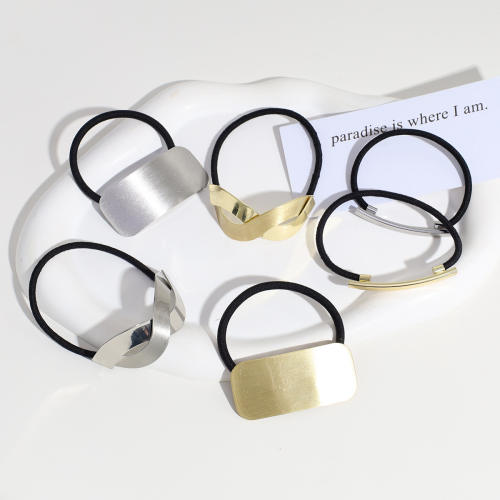 Korean fashion metal hair ties