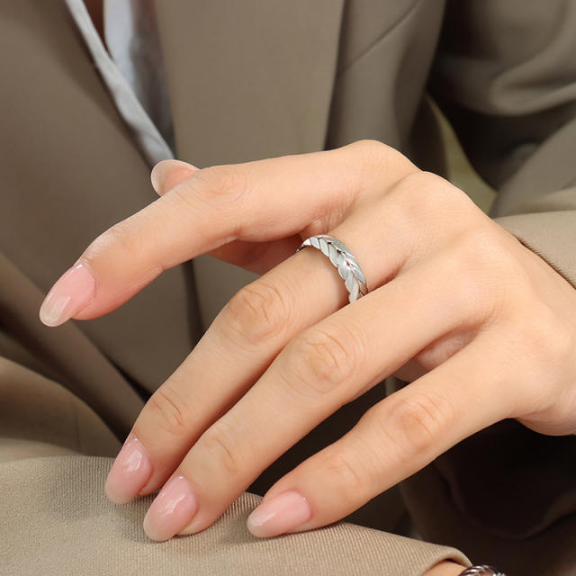 Personality stainless steel bangle rings