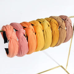 Plain color knotted headband