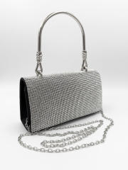 Elegant pave setting rhinestone evening bag