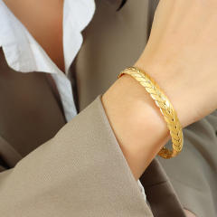 Personality stainless steel bangle rings