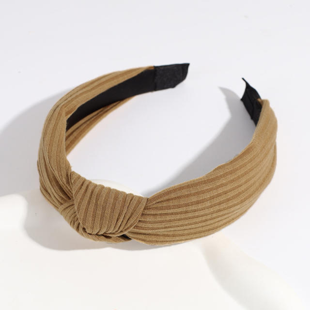 Plain color knotted headband