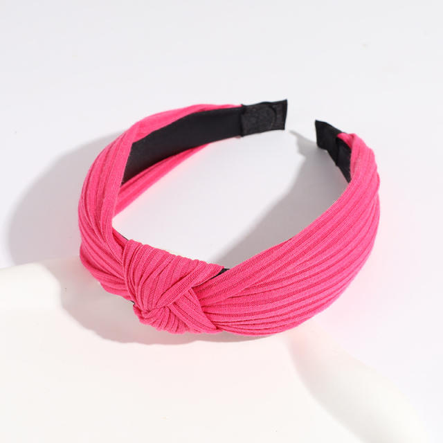 Plain color knotted headband