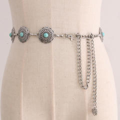 Vintage metal chain belt