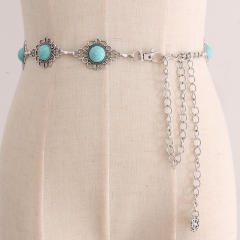 Vintage metal chain belt