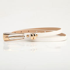 Korean fashion elegant leopard grain skinny knot belt