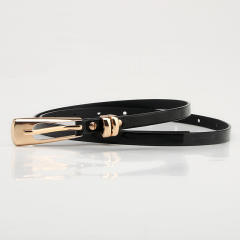 Korean fashion elegant leopard grain skinny knot belt