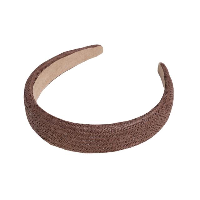 Boho wide size straw headband