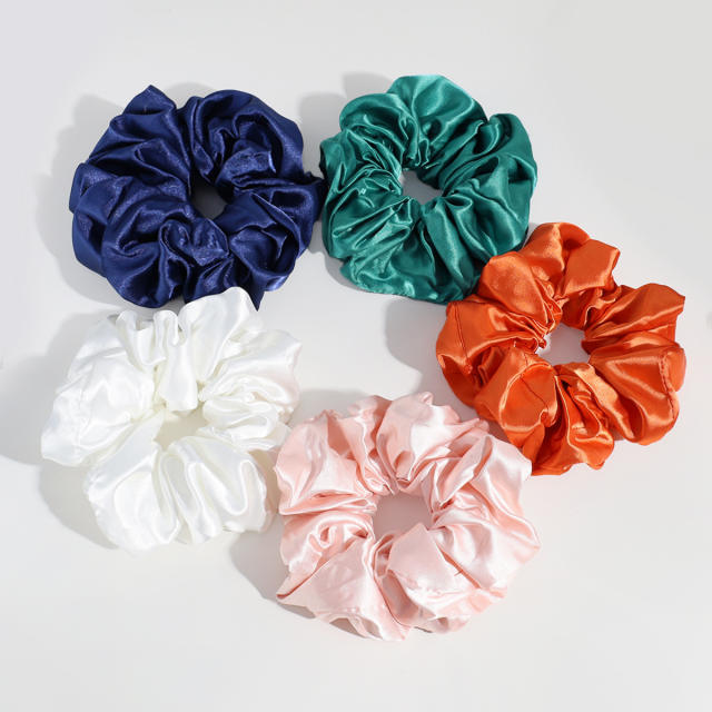 Plain color stain scrunchies