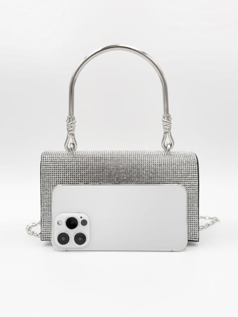 Elegant pave setting rhinestone evening bag