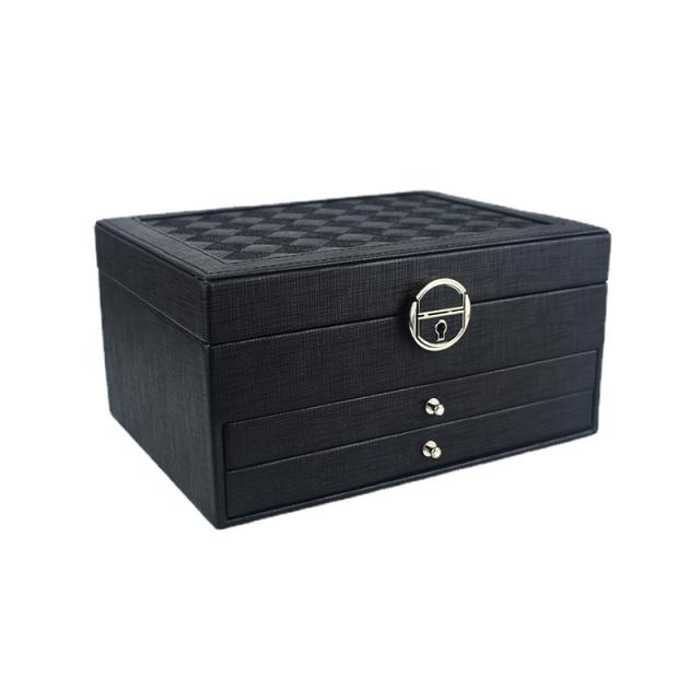 Waterproof PU leather large capacity jewelry box