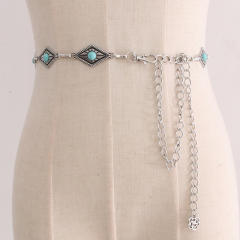 Vintage metal chain belt