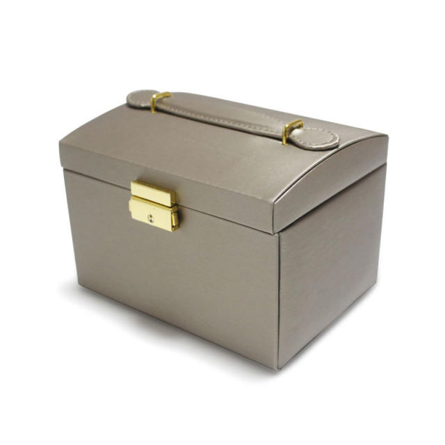 PU leather handle jewelry box