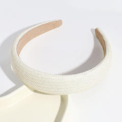 Boho wide size straw headband