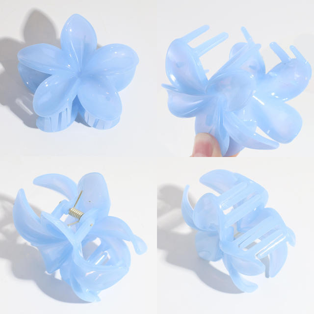 Spring design flower shape hair claw clips