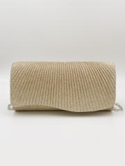 Plain color rhinestone evening bag