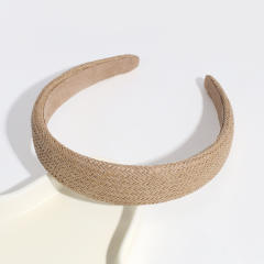 Boho wide size straw headband