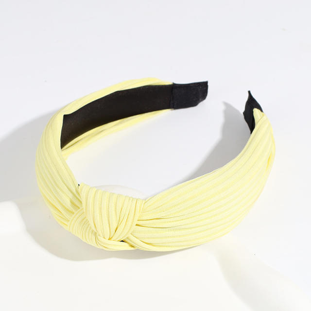 Plain color knotted headband