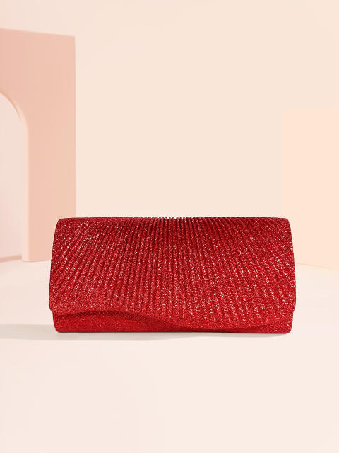 Plain color rhinestone evening bag