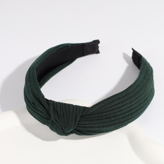 Plain color knotted headband