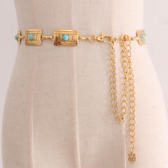 Vintage metal chain belt