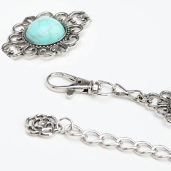 Vintage metal chain belt