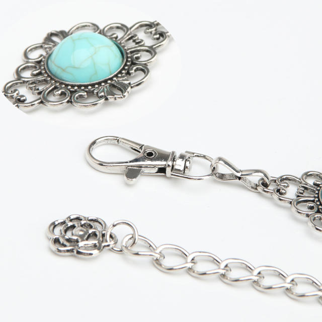 Vintage metal chain belt