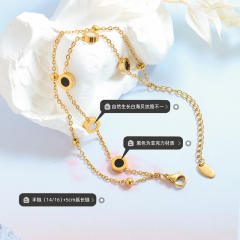 Concise two layer stainless steel bracelet