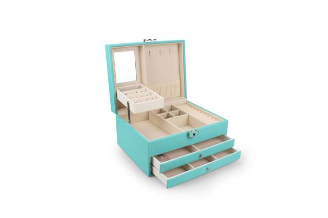 Waterproof PU leather large capacity jewelry box