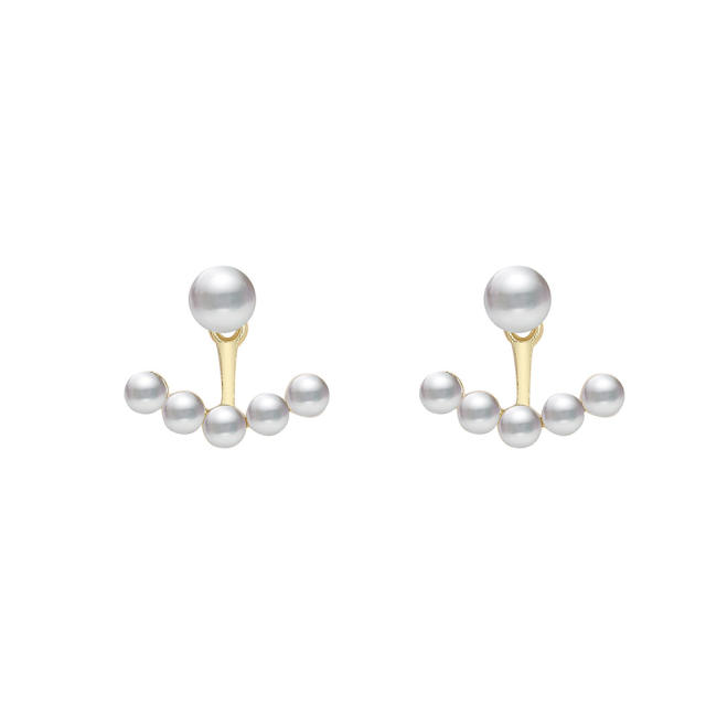 Vintage imitation pearl earrings
