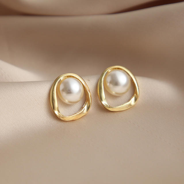 Vintage imitation pearl earrings