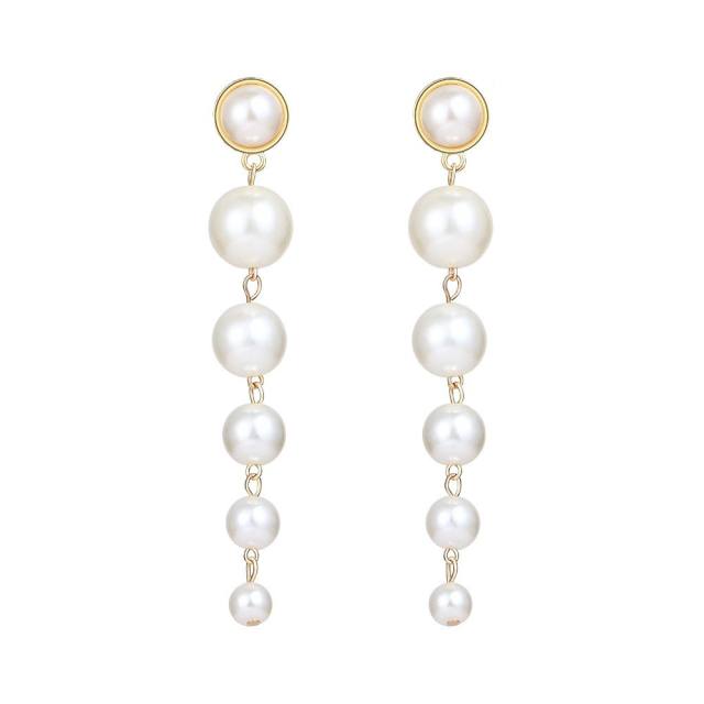 Vintage imitation pearl earrings