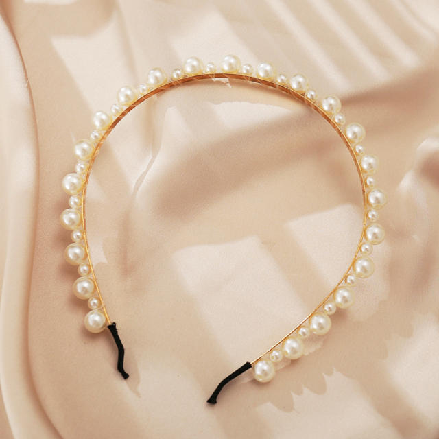 Occident fashion imitation pearl headband