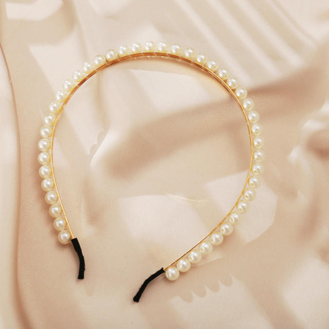 Occident fashion imitation pearl headband