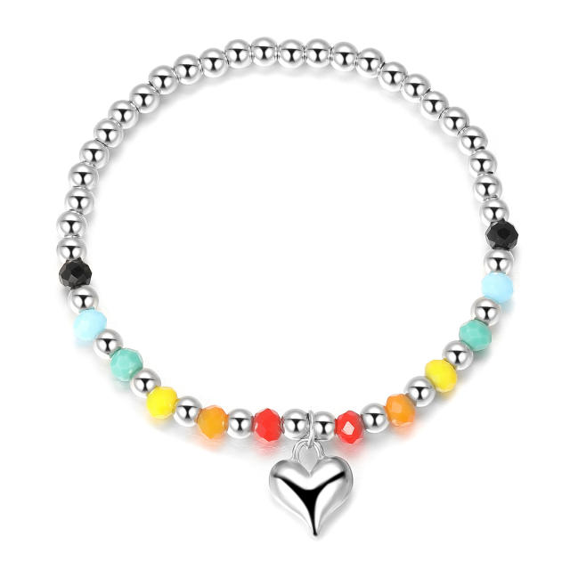 Cute rainbow bead bracelet