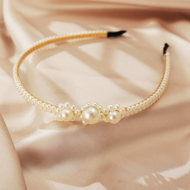 Occident fashion imitation pearl headband