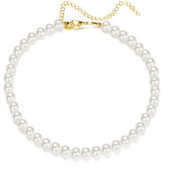 Vintage imitation pearl choker