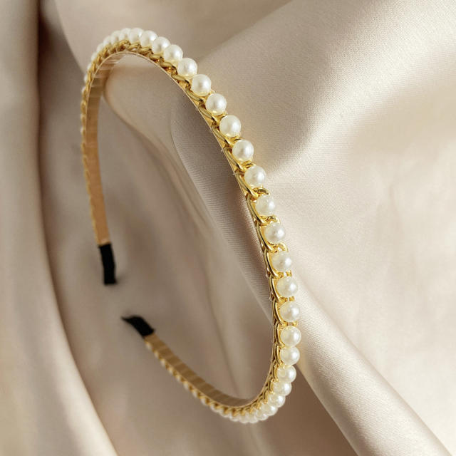 Occident fashion imitation pearl headband