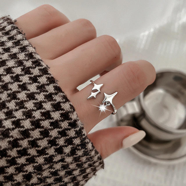 INS trend easy match heart adjustable rings