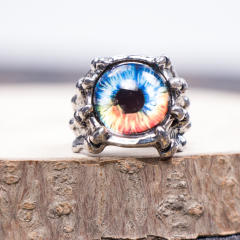 Punk trend skull head rings for men
