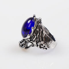 Punk trend skull head rings for men