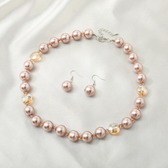 Easy match bead jewelry set