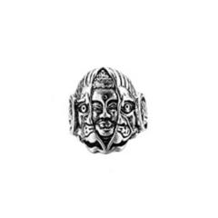 Punk trend skull head rings for men