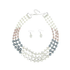 Creative imitation pearl bead jewelry set